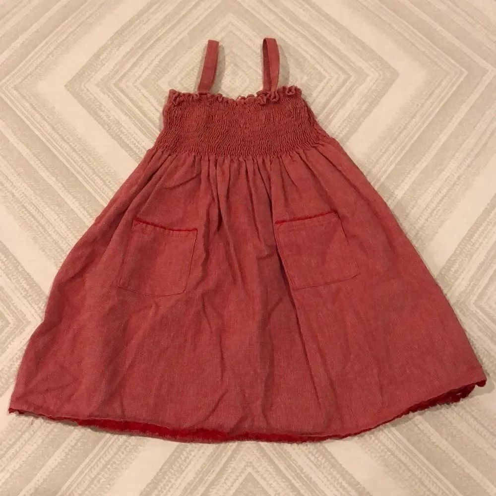 Petit Bateau Red Baby Girl Sundress